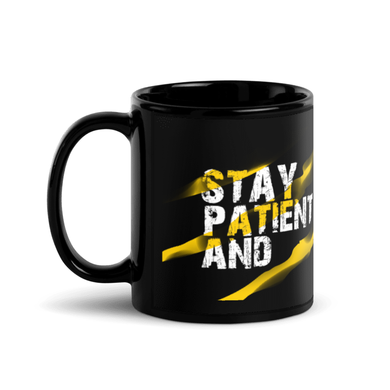 Tazza nera "Trust the journey"