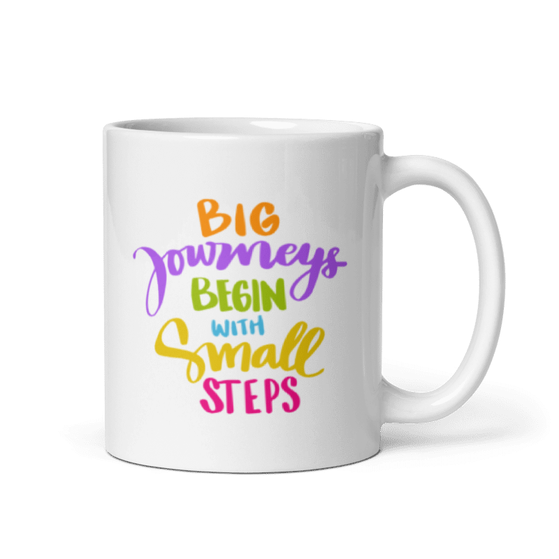 Tazza bianca "Big journey"