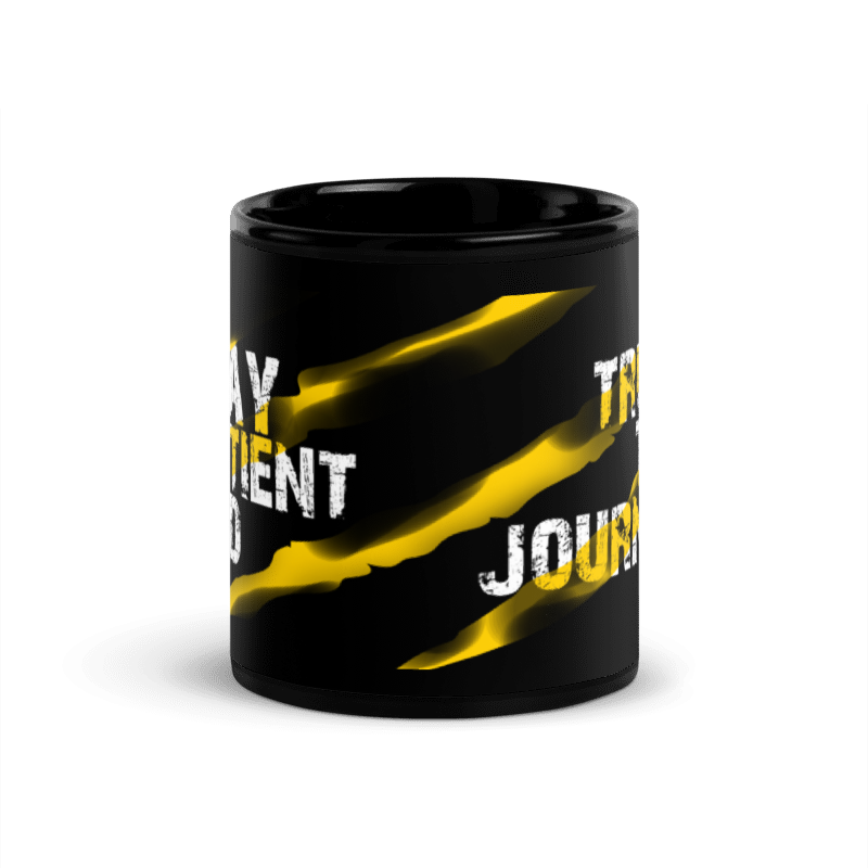Tazza nera "Trust the journey"