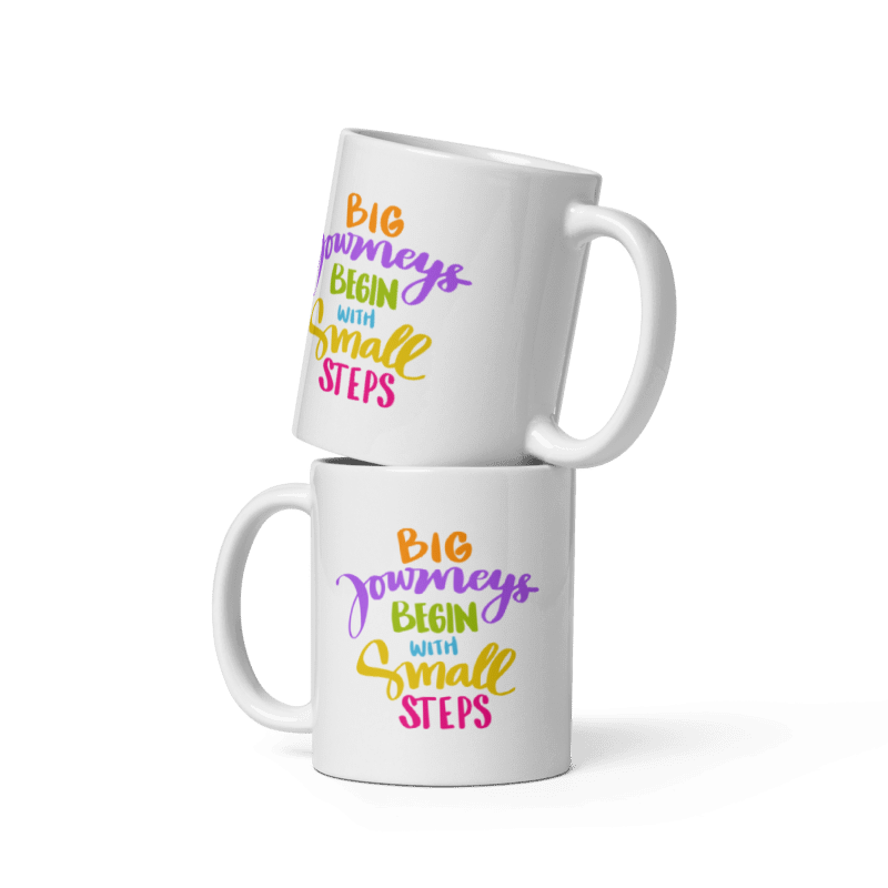 Tazza bianca "Big journey"