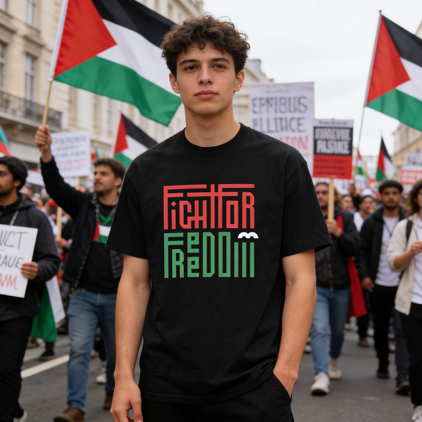 FIGHT FOR FREEDOM - T-shirt Classica unisex
