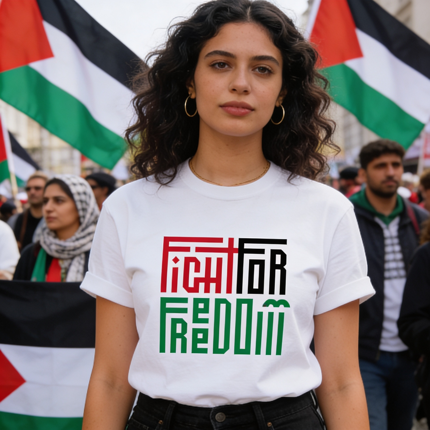 T-shirt classica unisex "Fight for Freedom"