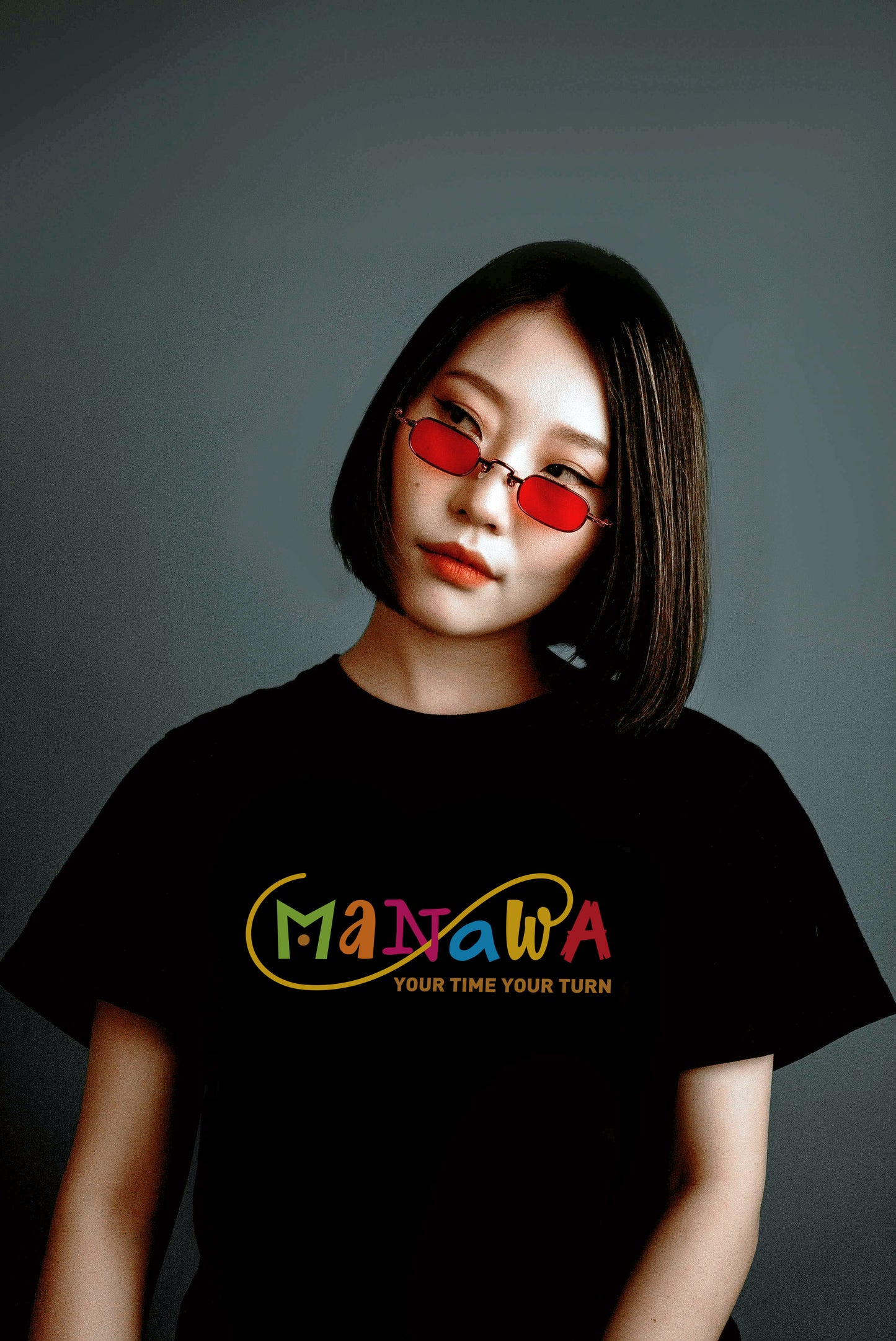 MANAWA your time your turn - T-shirt nera The Original 1ª edizione