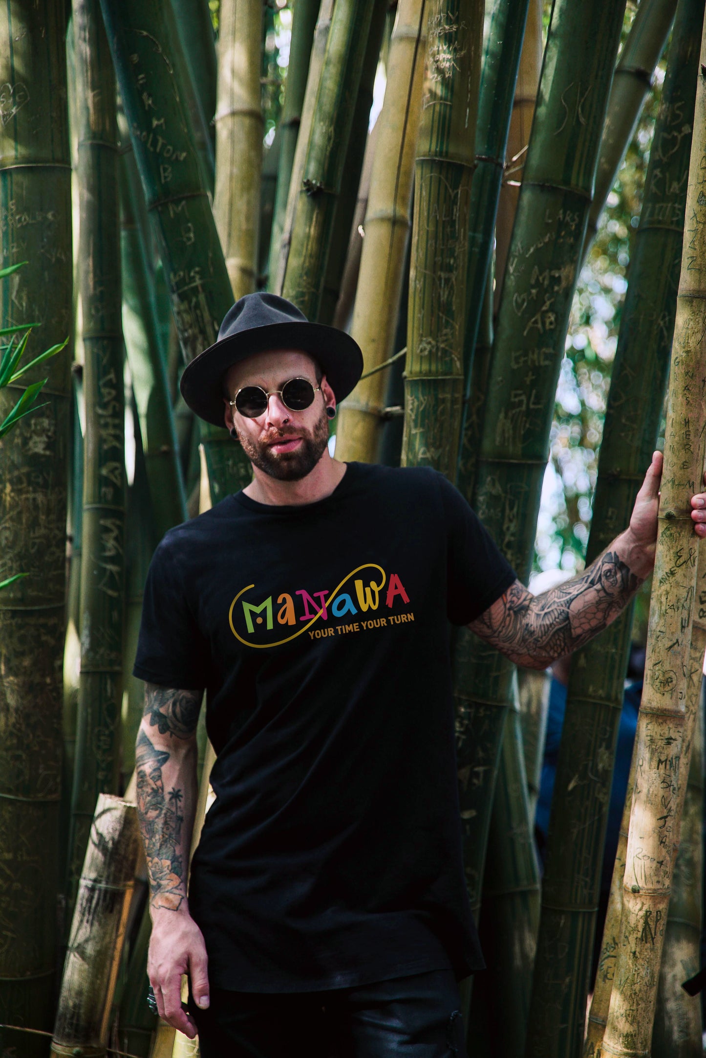 MANAWA your time your turn - T-shirt nera The Original 1ª edizione