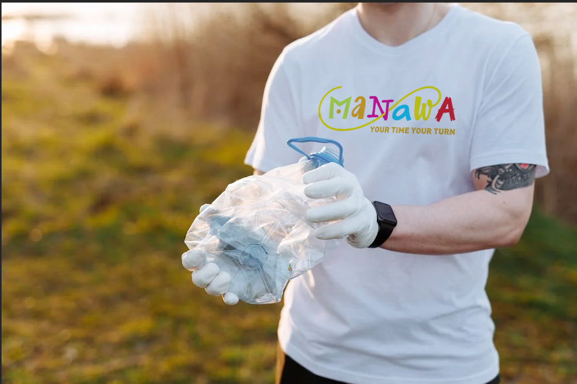 MANAWA your time your turn - T-shirt bianca  The Original 1ª edizione