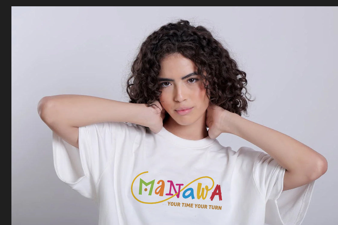 MANAWA your time your turn - T-shirt bianca  The Original 1ª edizione