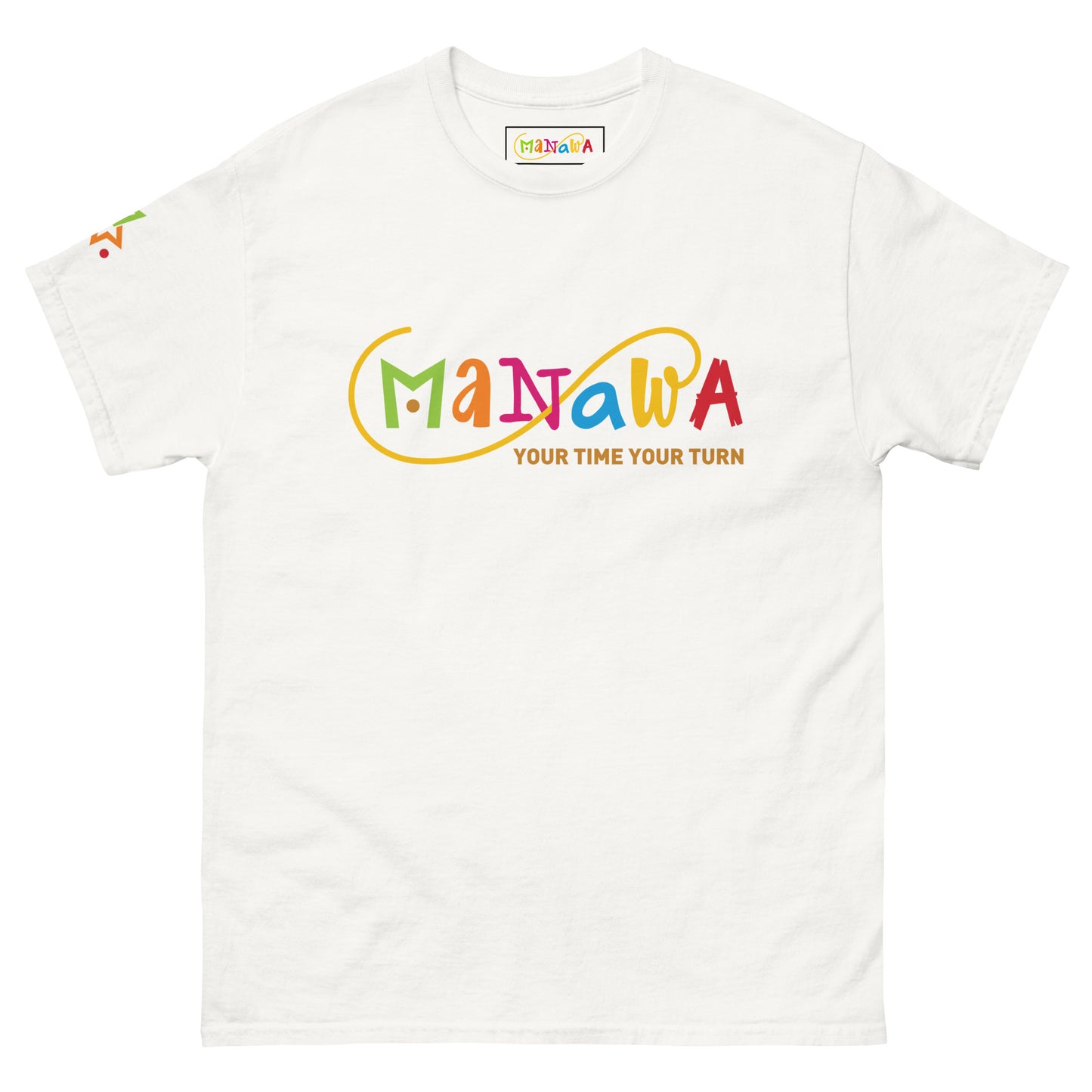 MANAWA your time your turn - T-shirt bianca  The Original 1ª edizione