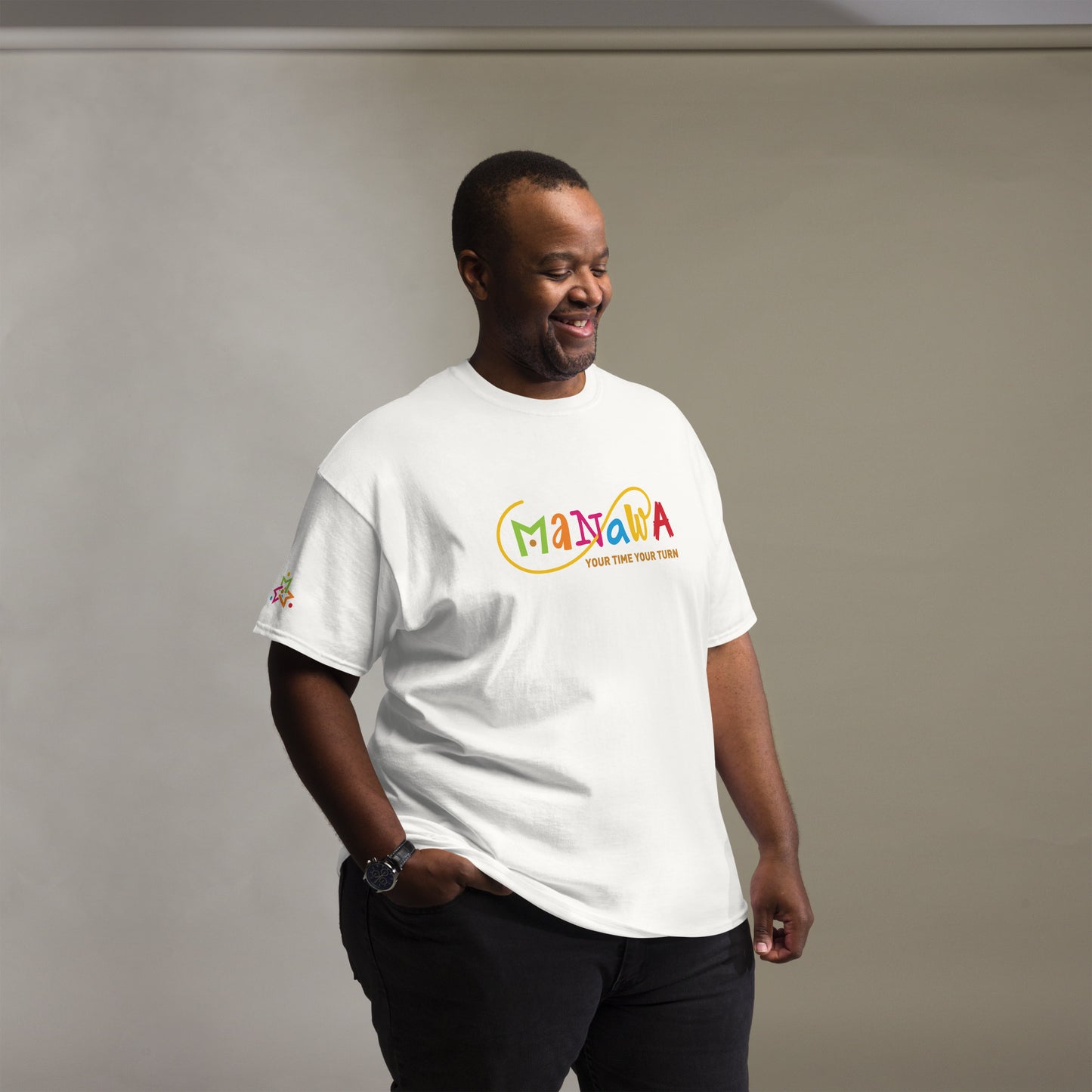 MANAWA your time your turn - T-shirt bianca  The Original 1ª edizione