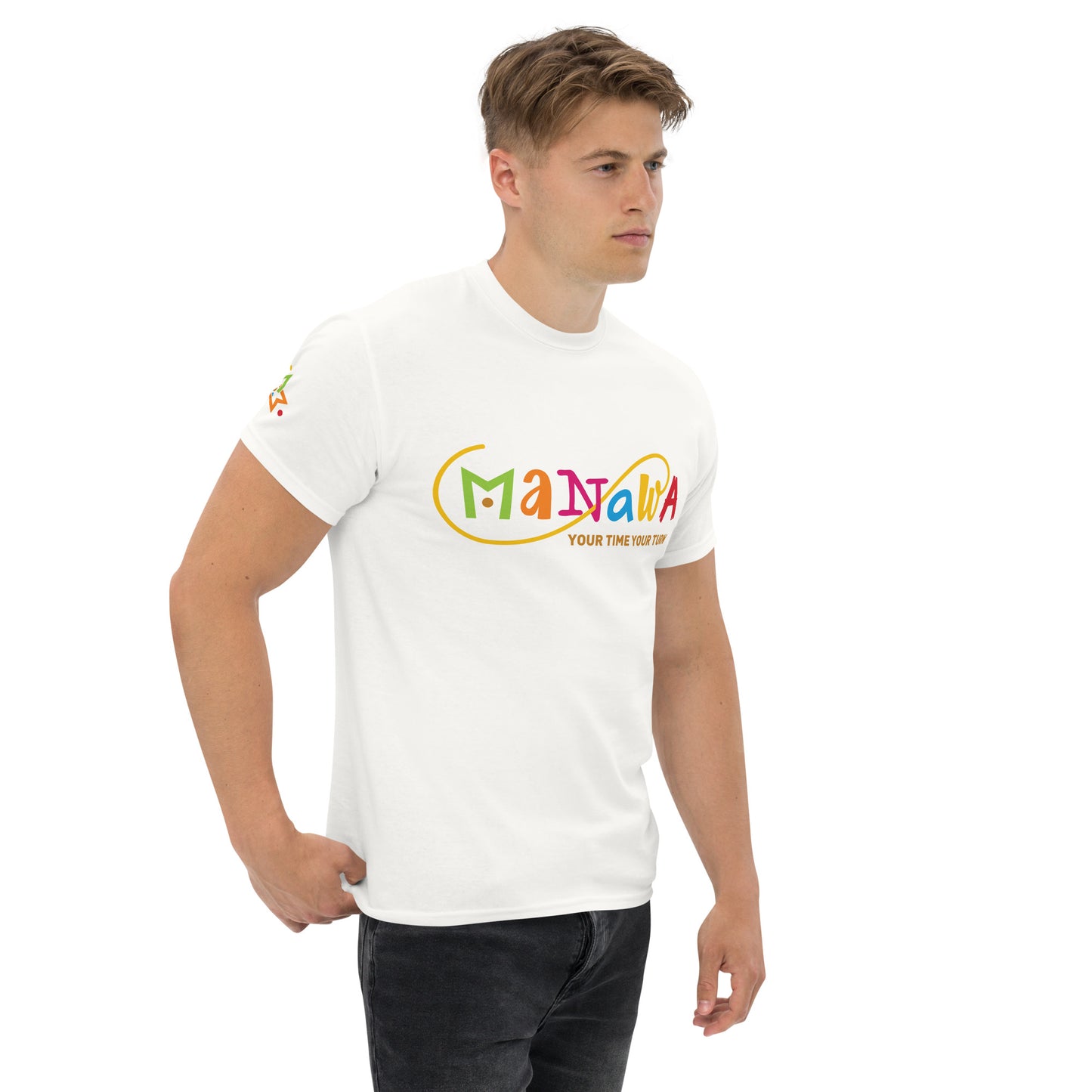 MANAWA your time your turn - T-shirt bianca  The Original 1ª edizione